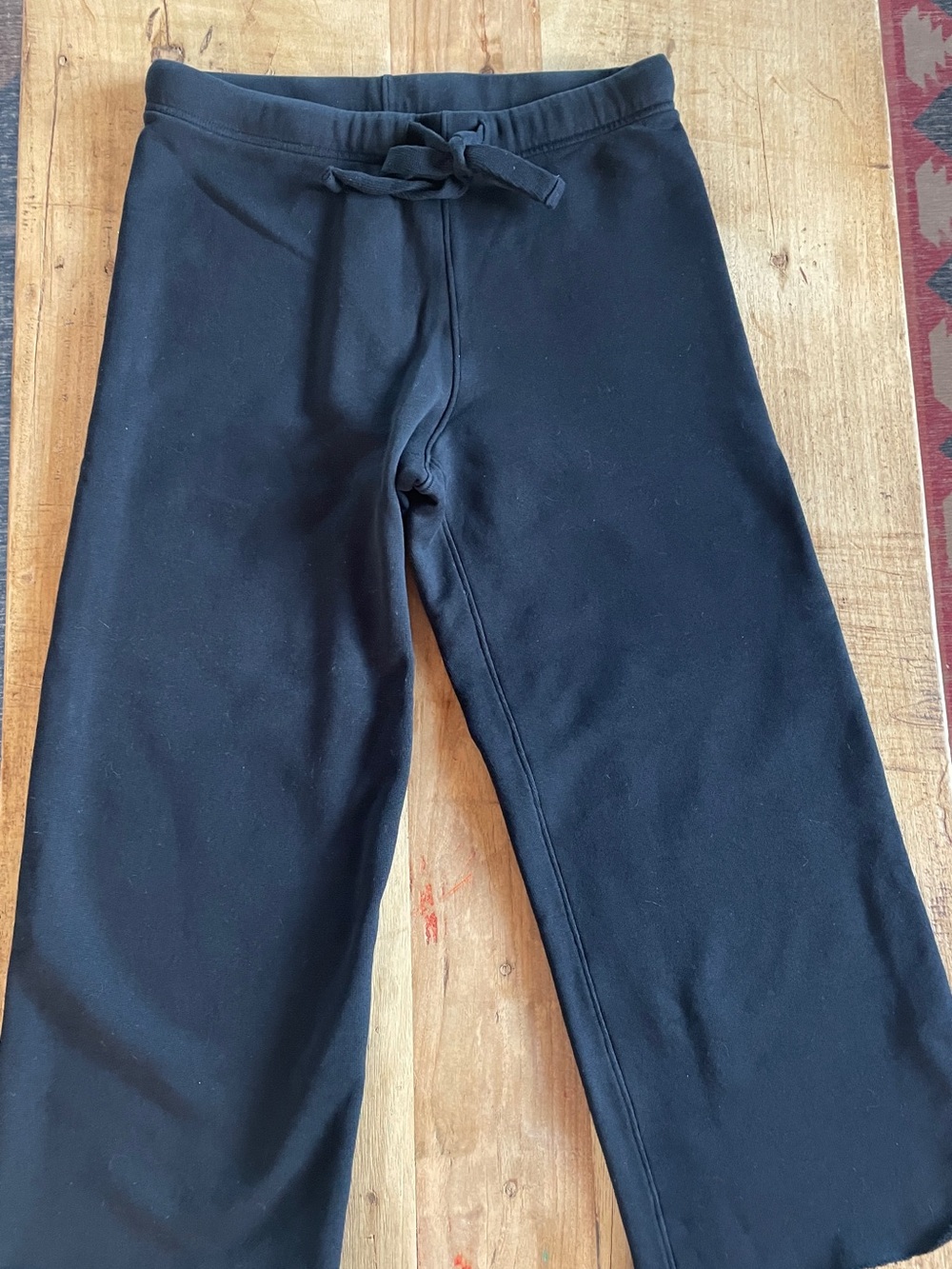 Frank & Eileen Black Wide-Leg Cropped Pants in Size Small - Picture 3 of 6